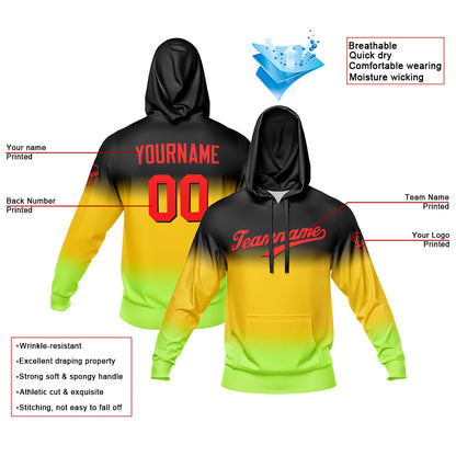 Benutzerdefiniert Gradient Sport Jersey Satz Zwanglos Sport Trainingsanzug Gelb- Grün