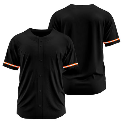 Benutzerdefinierte Authentisch Baseball-Trikot Schwarz Netz