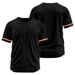 Benutzerdefinierte Authentisch Baseball-Trikot Schwarz Netz