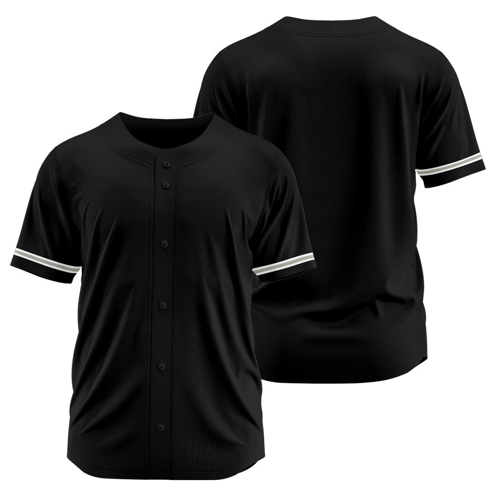 Benutzerdefinierte Authentisch Baseball-Trikot Schwarz Netz