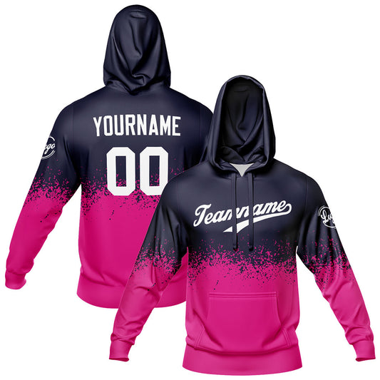 Benutzerdefiniert Sport Jersey Satz Heiß Marine-Heiß Rosa