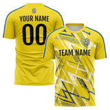Benutzerdefinierte Fußball Trikots für Männer Frauen Personalisierte Fußball Uniformen für Erwachsene und Kind Gelb