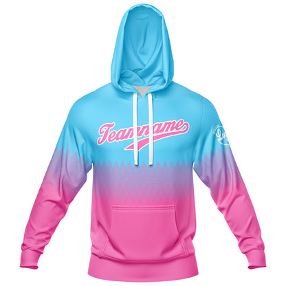 Benutzerdefiniert Sport Jersey Satz Heiß Rosa-Hellblau