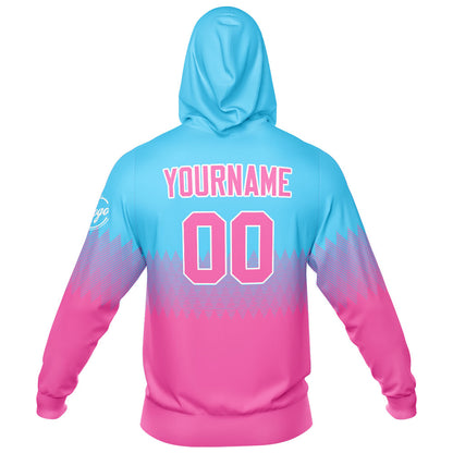 Benutzerdefiniert Sport Jersey Satz Heiß Rosa-Hellblau