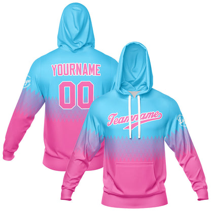 Benutzerdefiniert Sport Jersey Satz Heiß Rosa-Hellblau
