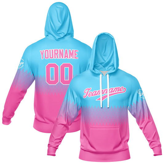 Benutzerdefiniert Sport Jersey Satz Heiß Rosa-Hellblau
