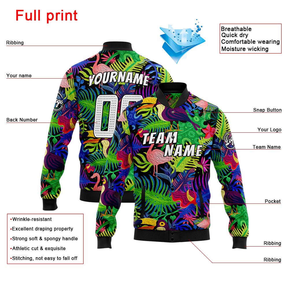 Personalisiert Benutzerdefiniert Jacke Anpassen Ihr Teamname, Logo und Nummer