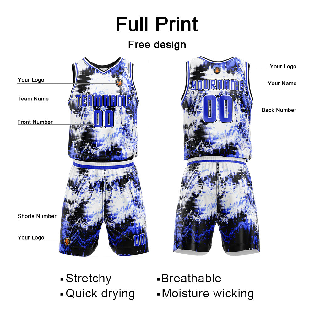 Benutzerdefinierter Basketball Jersey Uniform Anzug für Männer Frauen Mädchen Jungen gedruckt Ihr Logo Name Nummer