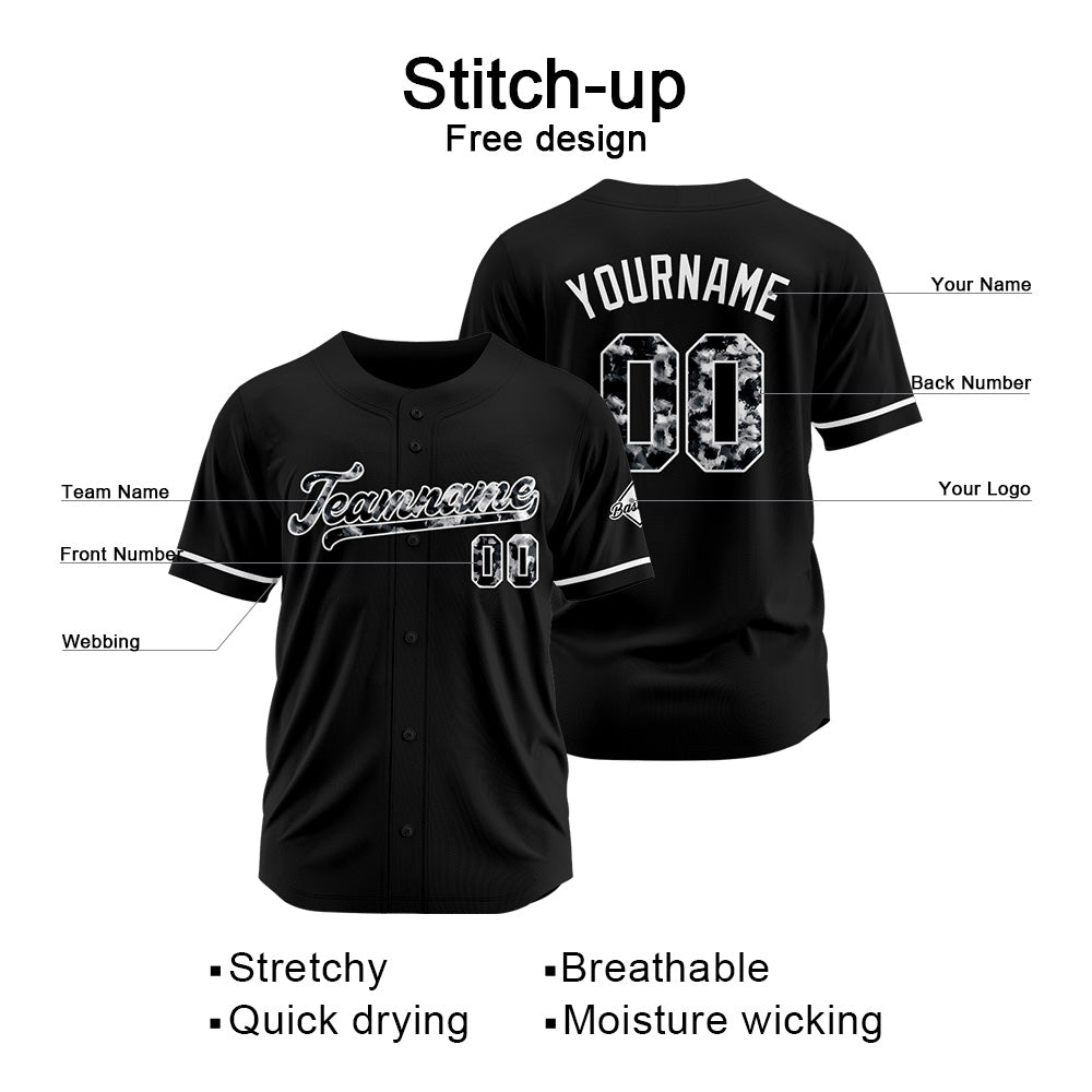 Benutzerdefinierte Authentisch Baseball Schwarz