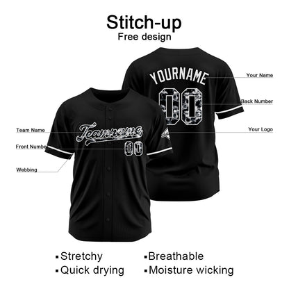 Benutzerdefinierte Authentisch Baseball Schwarz