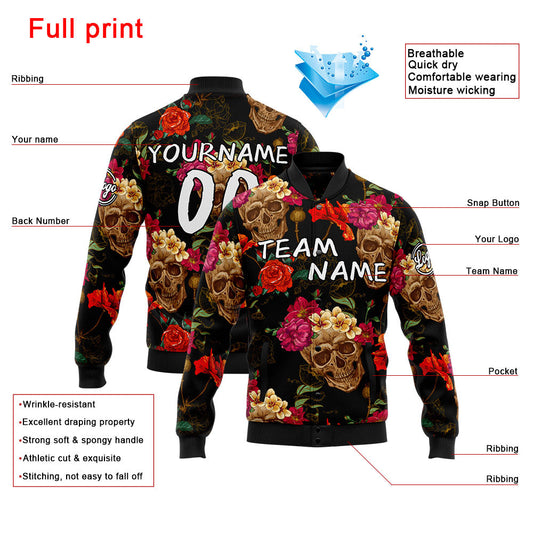 Personalisiert Benutzerdefiniert Jacke Anpassen Ihr Teamname, Logo und Nummer