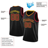 Benutzerdefinierte Authentisch  Basketball Trikot Weiß-Purpur-Gelb