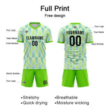 Benutzerdefinierte Fußball Trikots für Männer Frauen Personalisierte Fußball Uniformen für Erwachsene und Kind Weiß-Neon Grün