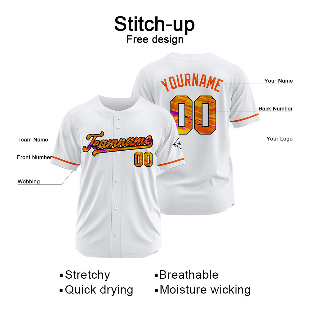 Benutzerdefinierte Authentisch Baseball Weiß
