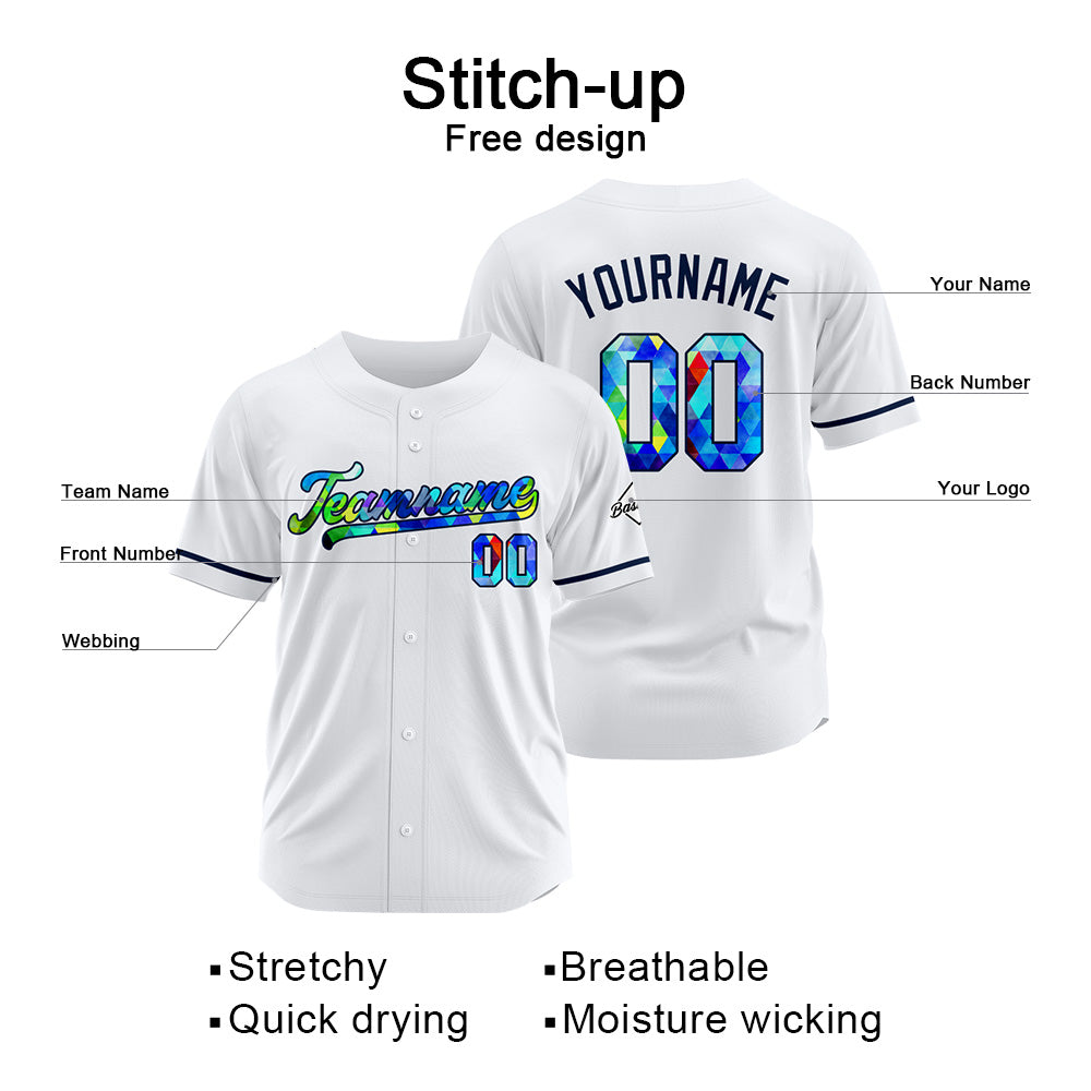 Benutzerdefinierte Authentisch Baseball Weiß