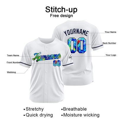 Benutzerdefinierte Authentisch Baseball Weiß