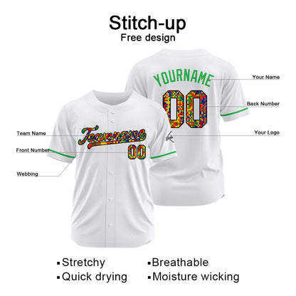 Benutzerdefinierte Authentisch Baseball Weiß