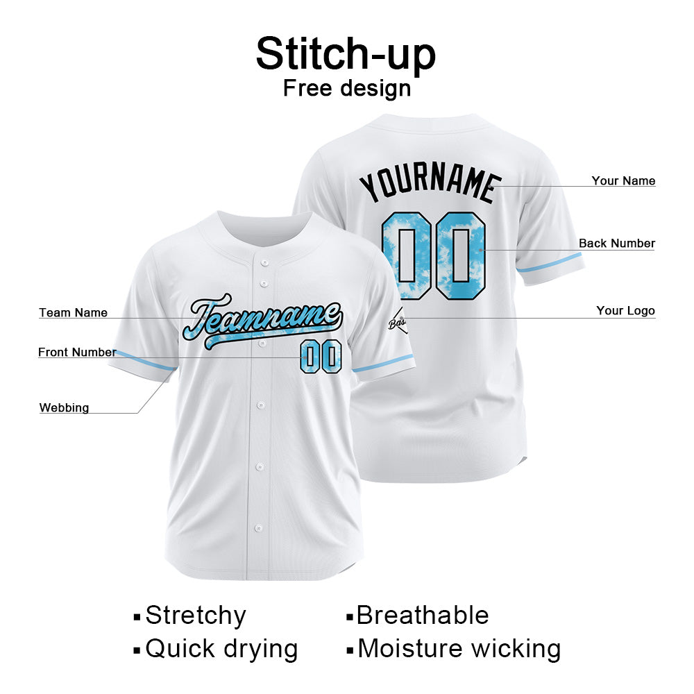 Benutzerdefinierte Authentisch Baseball Weiß