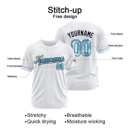 Benutzerdefinierte Authentisch Baseball Weiß