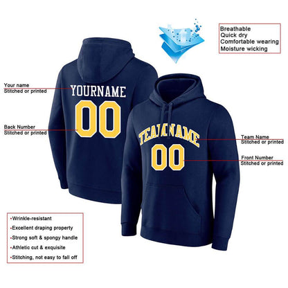 Benutzerdefinierte Authentisch Sweatshirt-Kapuzenpulli Schwarz-Weiß-Grau