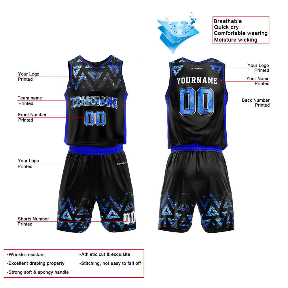 Benutzerdefiniert Personalisierte Dreieck Basketball-Anzug