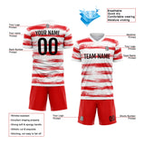 Benutzerdefinierte Fußball Trikots für Männer Frauen Personalisierte Fußball Uniformen für Erwachsene und Kind Rot-Weiß