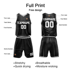 Benutzerdefinierter Basketball Jersey Uniform Anzug für Männer Frauen Mädchen Jungen gedruckt Ihr Logo Name Nummer