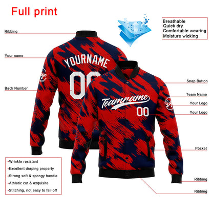 Personalisiert Benutzerdefiniert Jacke Anpassen Ihr Teamname, Logo und Nummer