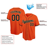 Benutzerdefinierte Authentisch Baseball-Trikot Braun-Gelb-wWeiß Netz