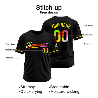 Benutzerdefinierte Authentisch Baseball Schwarz