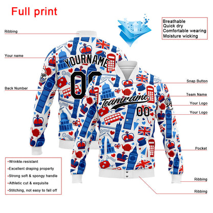 Personalisiert Benutzerdefiniert Jacke Anpassen Ihr Teamname, Logo und Nummer