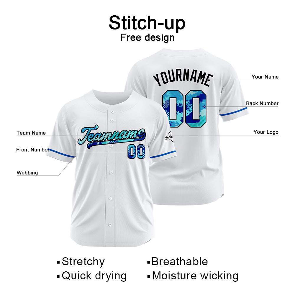 Benutzerdefinierte Authentisch Baseball Weiß