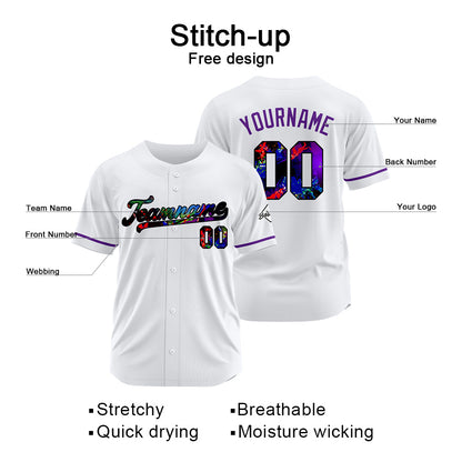 Benutzerdefinierte Authentisch Baseball Weiß
