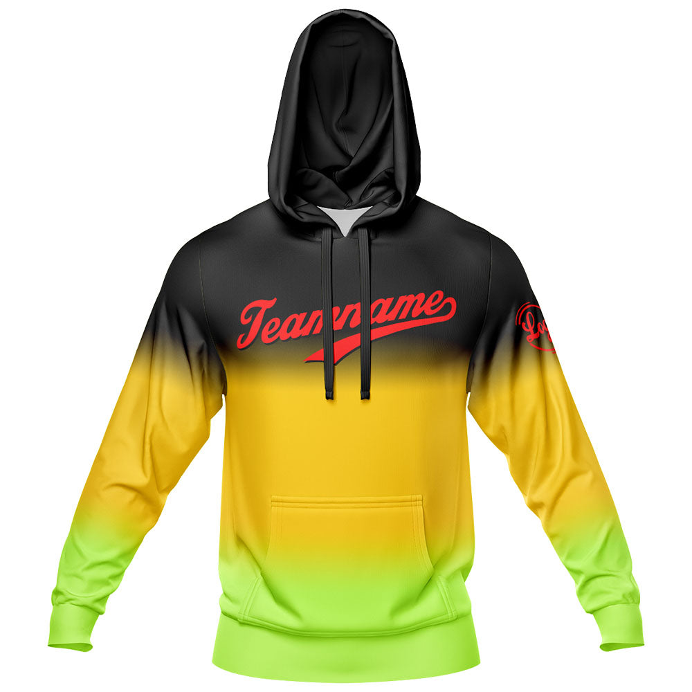 Benutzerdefiniert Gradient Sport Jersey Satz Zwanglos Sport Trainingsanzug Gelb- Grün