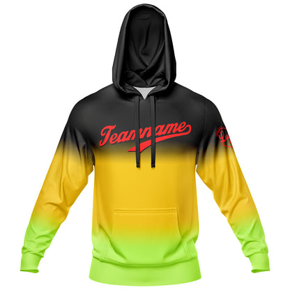 Benutzerdefiniert Gradient Sport Jersey Satz Zwanglos Sport Trainingsanzug Gelb- Grün