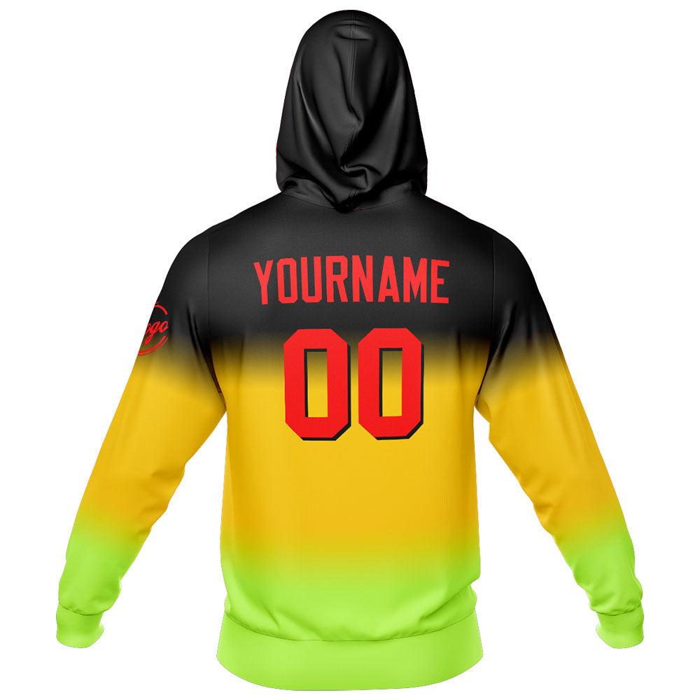 Benutzerdefiniert Gradient Sport Jersey Satz Zwanglos Sport Trainingsanzug Gelb- Grün
