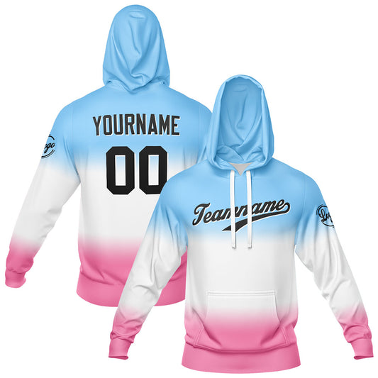 Benutzerdefiniert Gradient Sport Jersey Satz Zwanglos Sport Trainingsanzug Blau Weiß Rosa