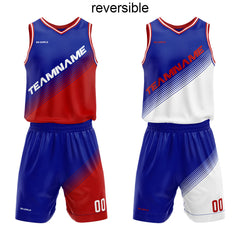 Benutzerdefinierter Reversible Basketballanzug für Erwachsene und Kinder Personalisiertes Trikot