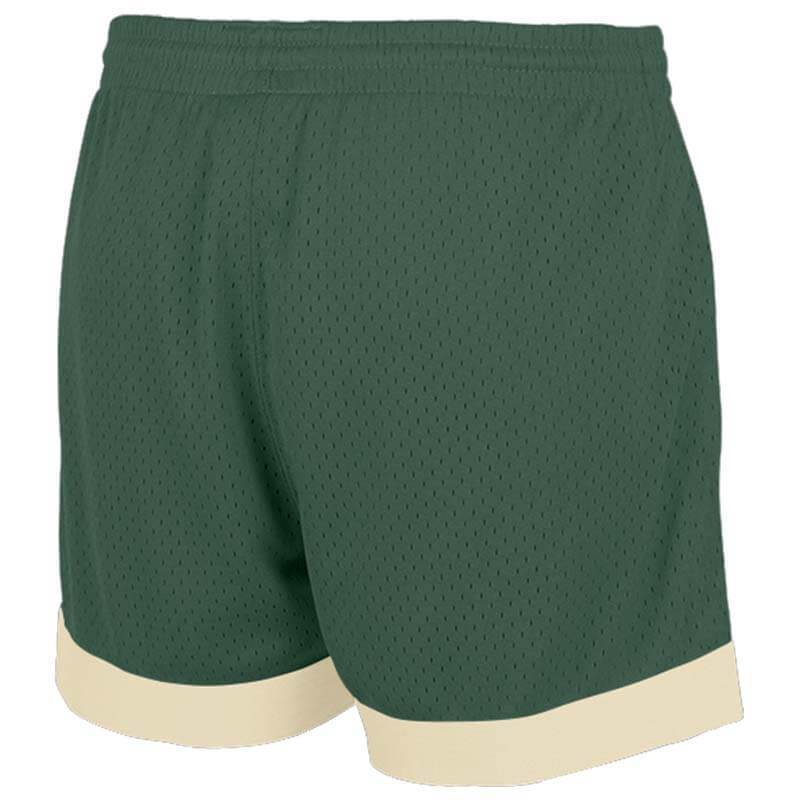 Benutzerdefiniert Authentisch Basketball Kurze Hose Marine-Weiß-Grün