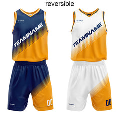 Benutzerdefinierter Reversible Basketballanzug für Erwachsene und Kinder Personalisiertes Trikot