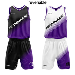 Benutzerdefinierter Reversible Basketballanzug für Erwachsene und Kinder Personalisiertes Trikot