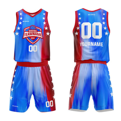 Benutzerdefinierter Rationalisieren Basketballanzug für Erwachsene und Kinder Personalisiertes Trikot