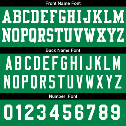 Benutzerdefinierte Basketball Jersey personalisiert genäht Name&Number&Logo Schwarz&Grün