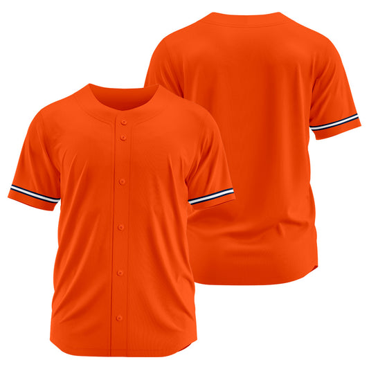 Benutzerdefinierte Authentisch Baseball-Trikot Orange Netz