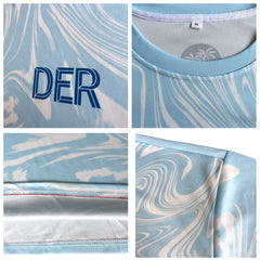 Kundenspezifisches Basketball Fußball Fußball Schießen langes T-Shirt für Erwachsene und Kinder Camouflage Grau