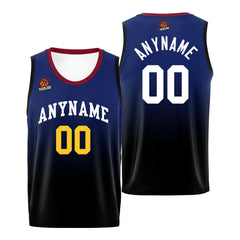 Benutzerdefinierte Basketball Jersey personalisiert genäht Name&Number&Logo Weiß&Marine