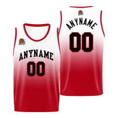 Benutzerdefinierte Basketball Jersey personalisiert genäht Name&Number&Logo Schwarz&Rot