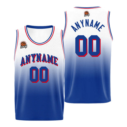 Benutzerdefinierte Basketball Jersey personalisiert genäht Name&Number&Logo Royal&Rot