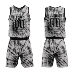 Benutzerdefinierter Tie-Dye Basketballanzug für Erwachsene und Kinder Personalisiertes Trikot