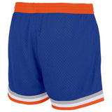 Benutzerdefiniert Authentisch Basketball Kurze Hose Schwarz-Orange-Weiß